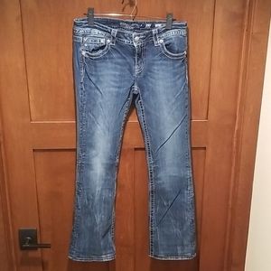 MissMe women's signature boot cut jeans